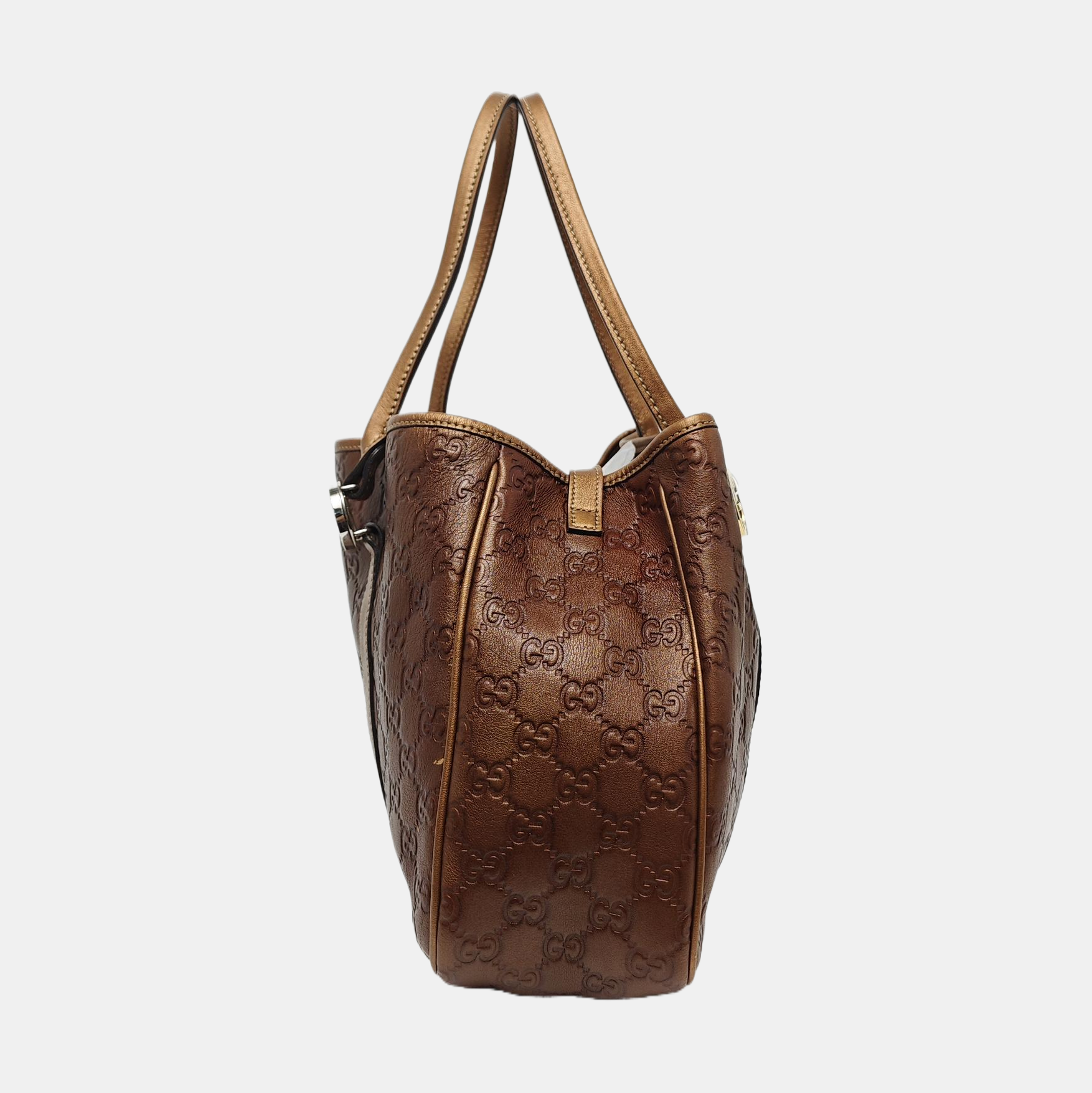 Monogram Leather Brown