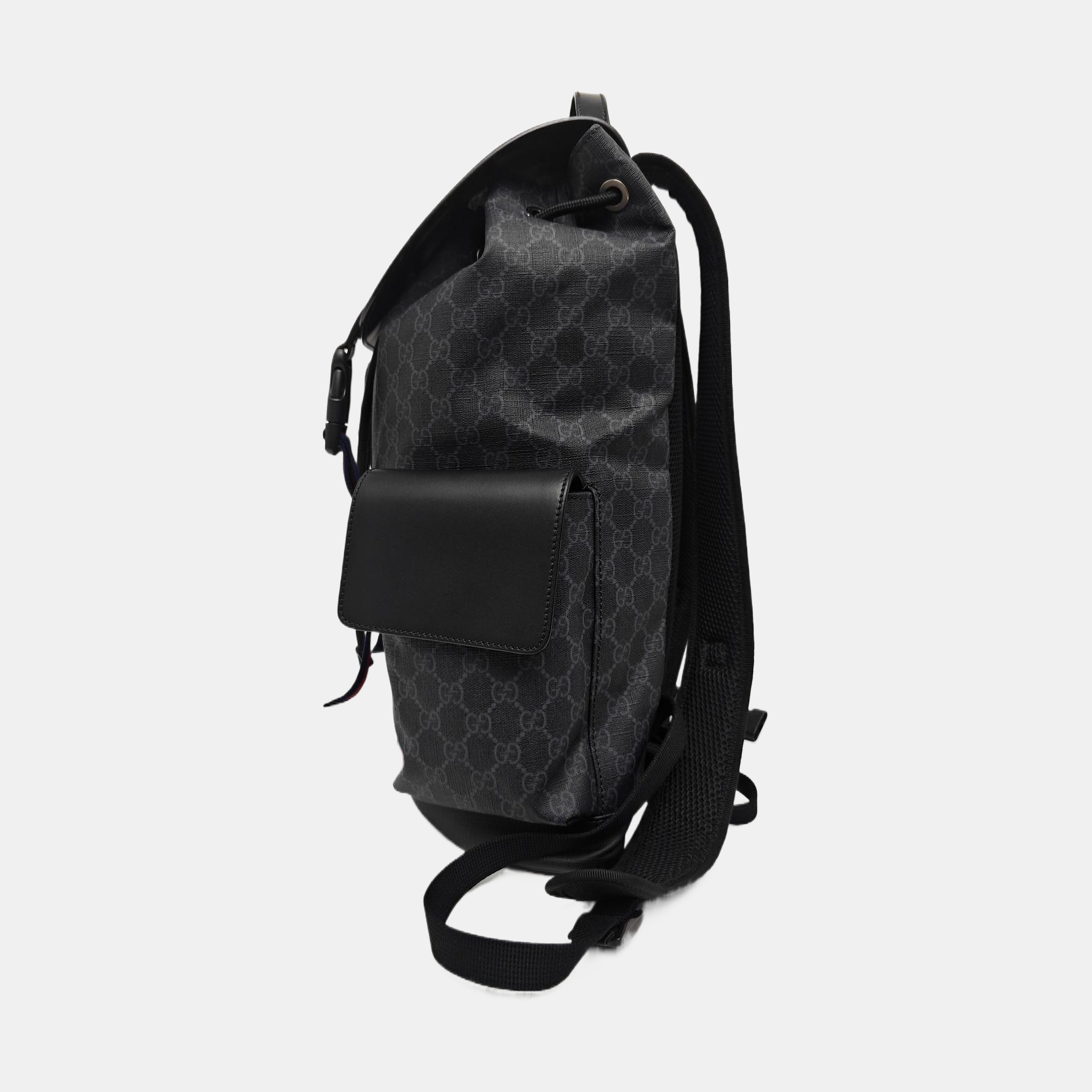 GG Supreme Monogram Coated Canvas Black