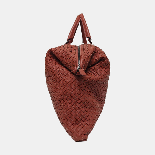 Lambskin Top Handle Bag Red