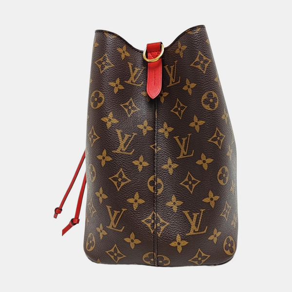 NÉONOÉ MM Monogram Coated Canvas Brown