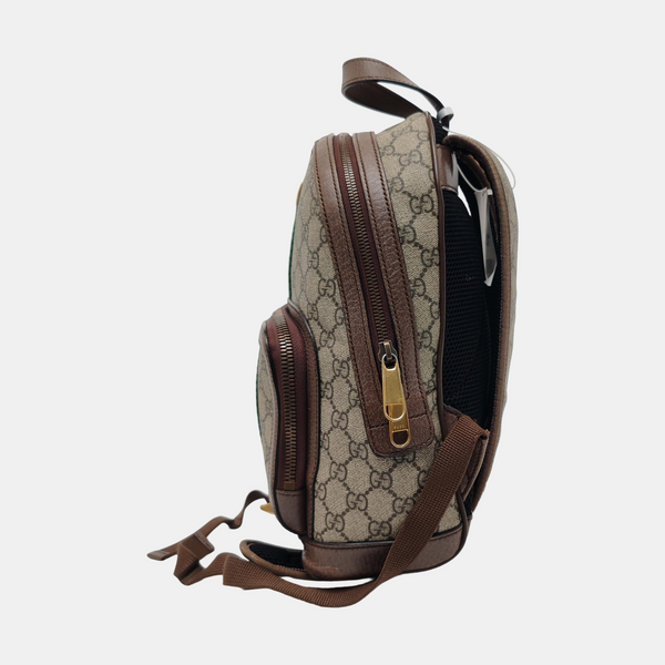 Ophidia Monogram Coated Canvas Beige