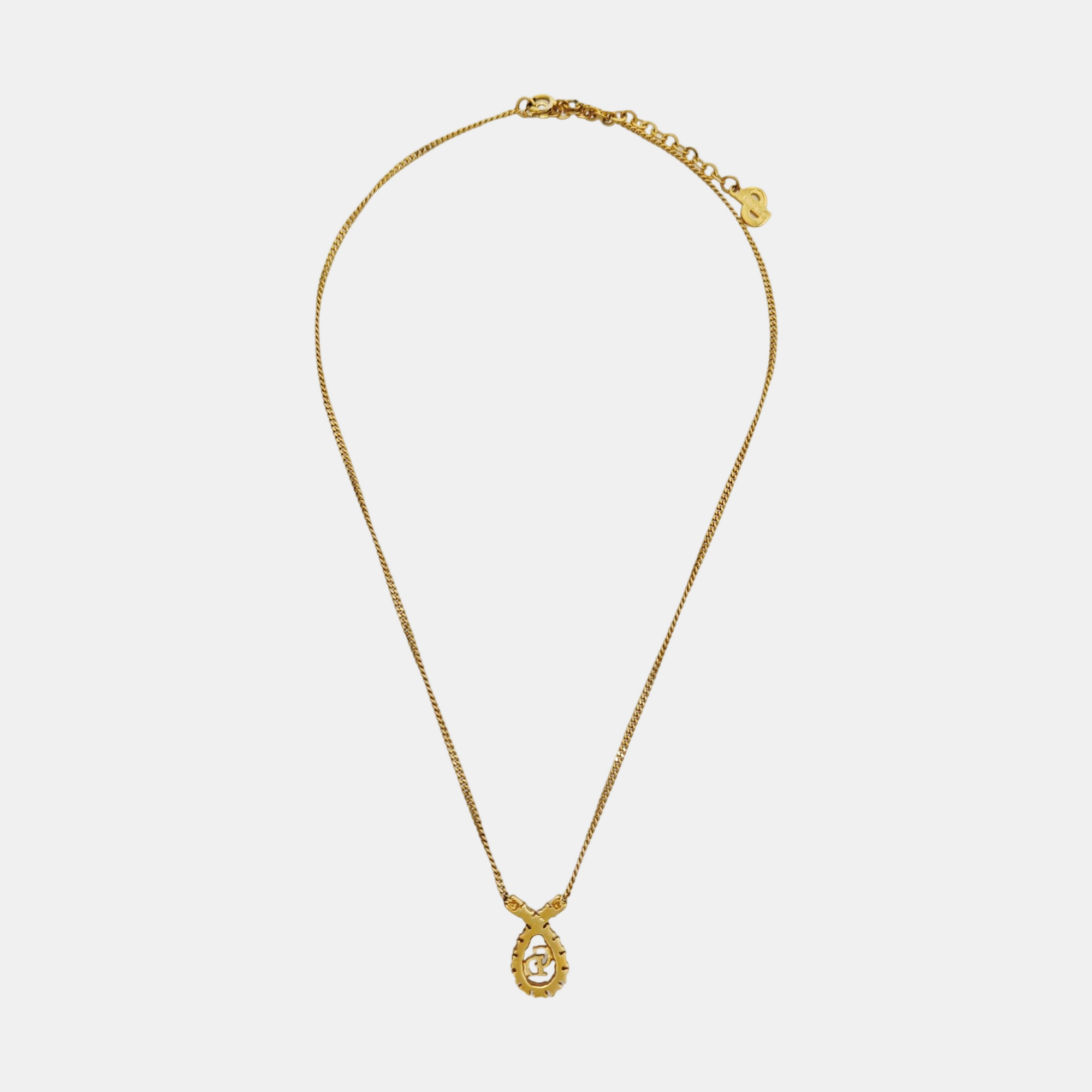 Petit CD Metal Gold Necklace