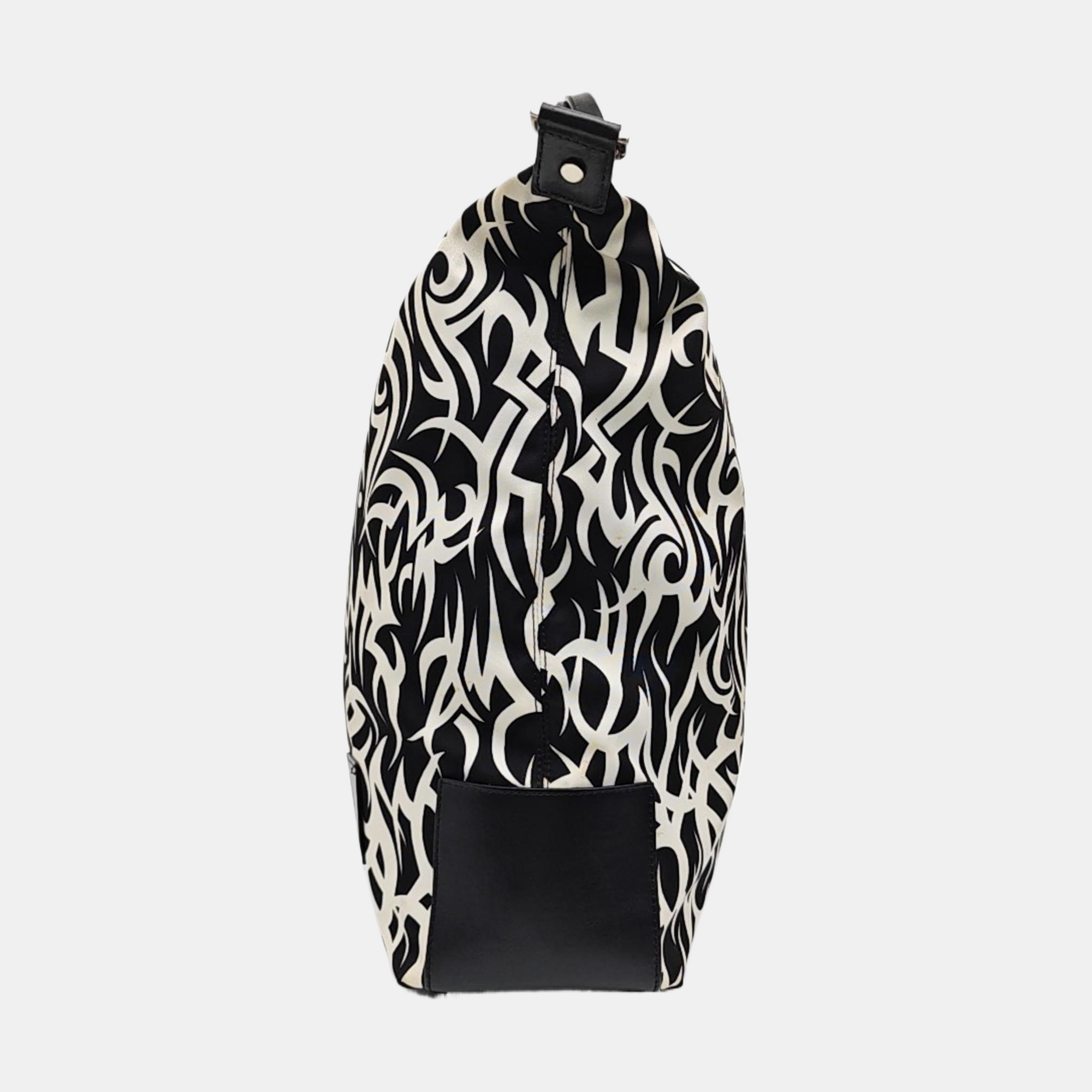 Fabric Shoulder Bag Black