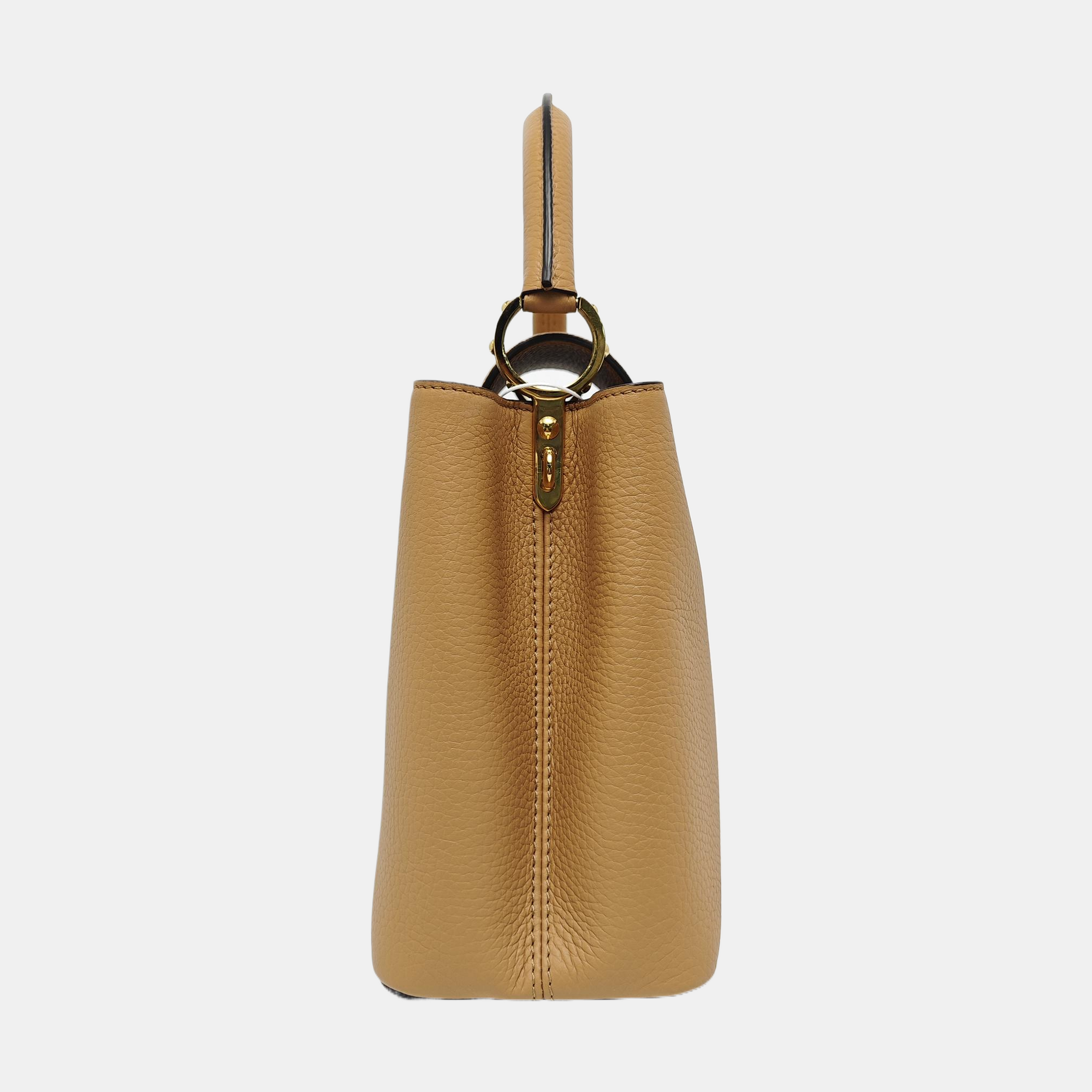 CAPUCINES MM Calfskin Beige