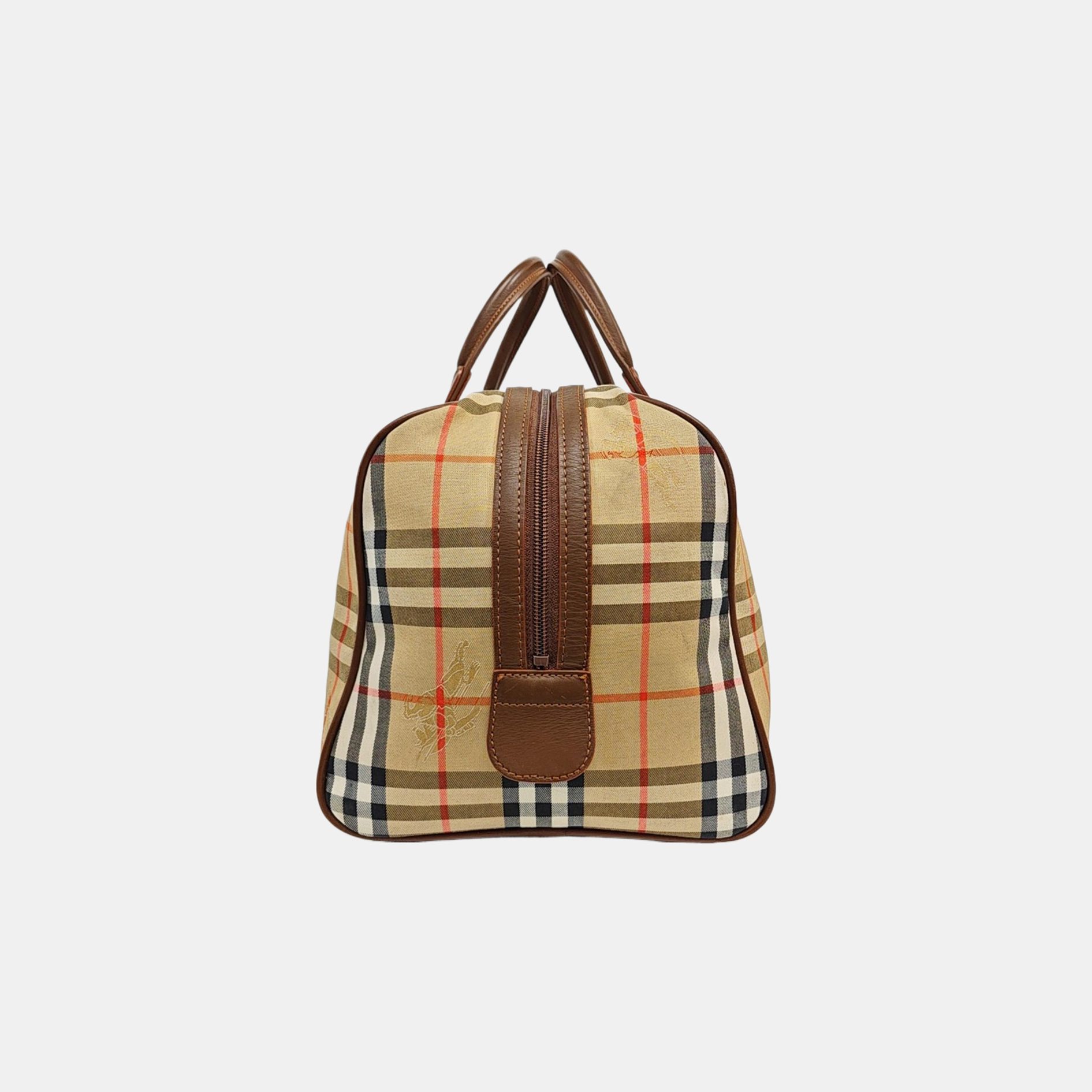 Canvas Top Handle Bag Brown