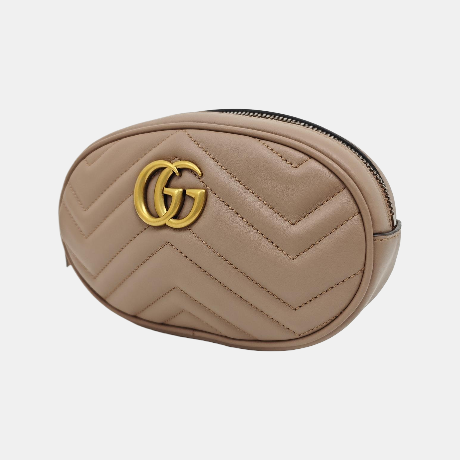 GG Marmont Super Mini Quilted Calfskin Beige
