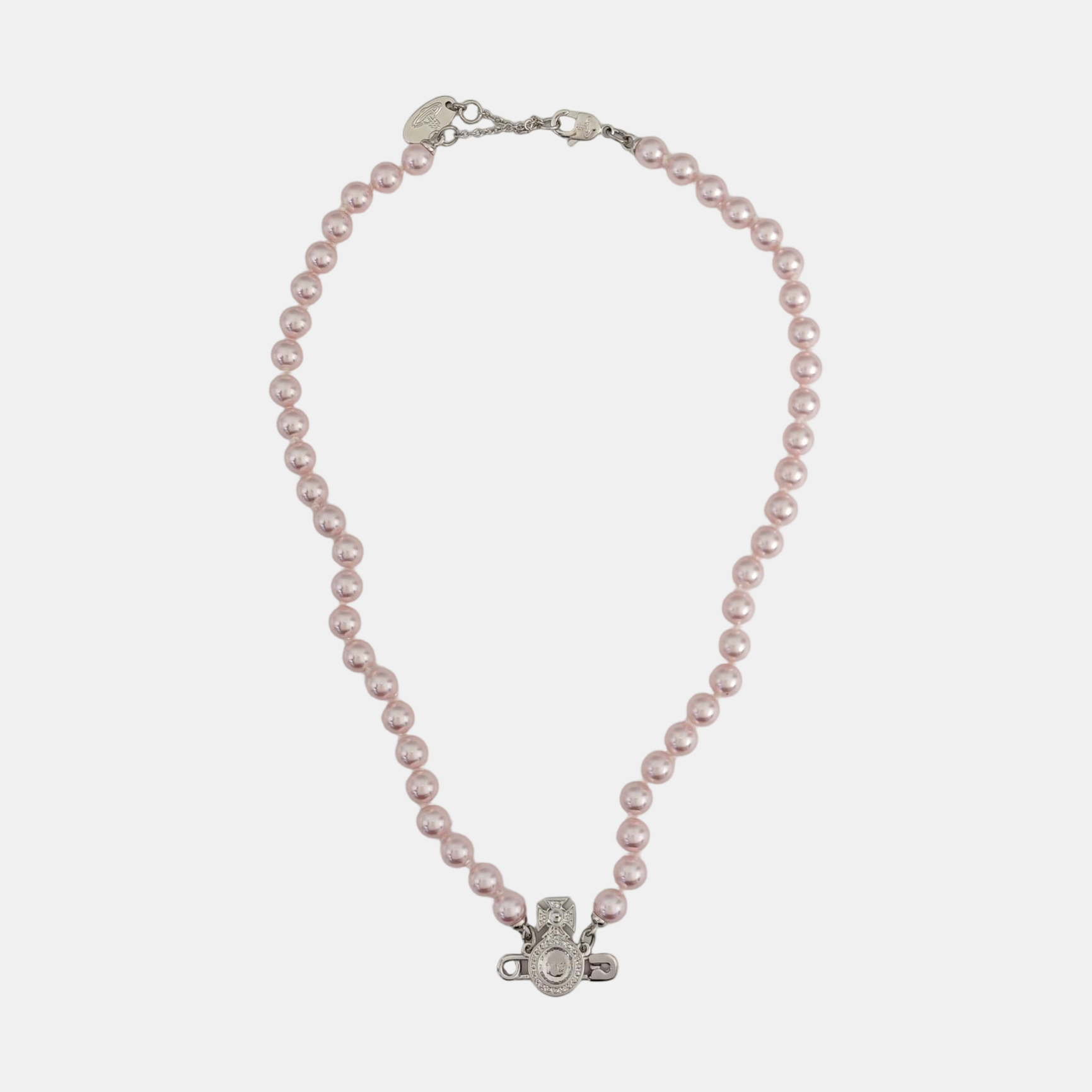 Faux Pearl Pink Necklace