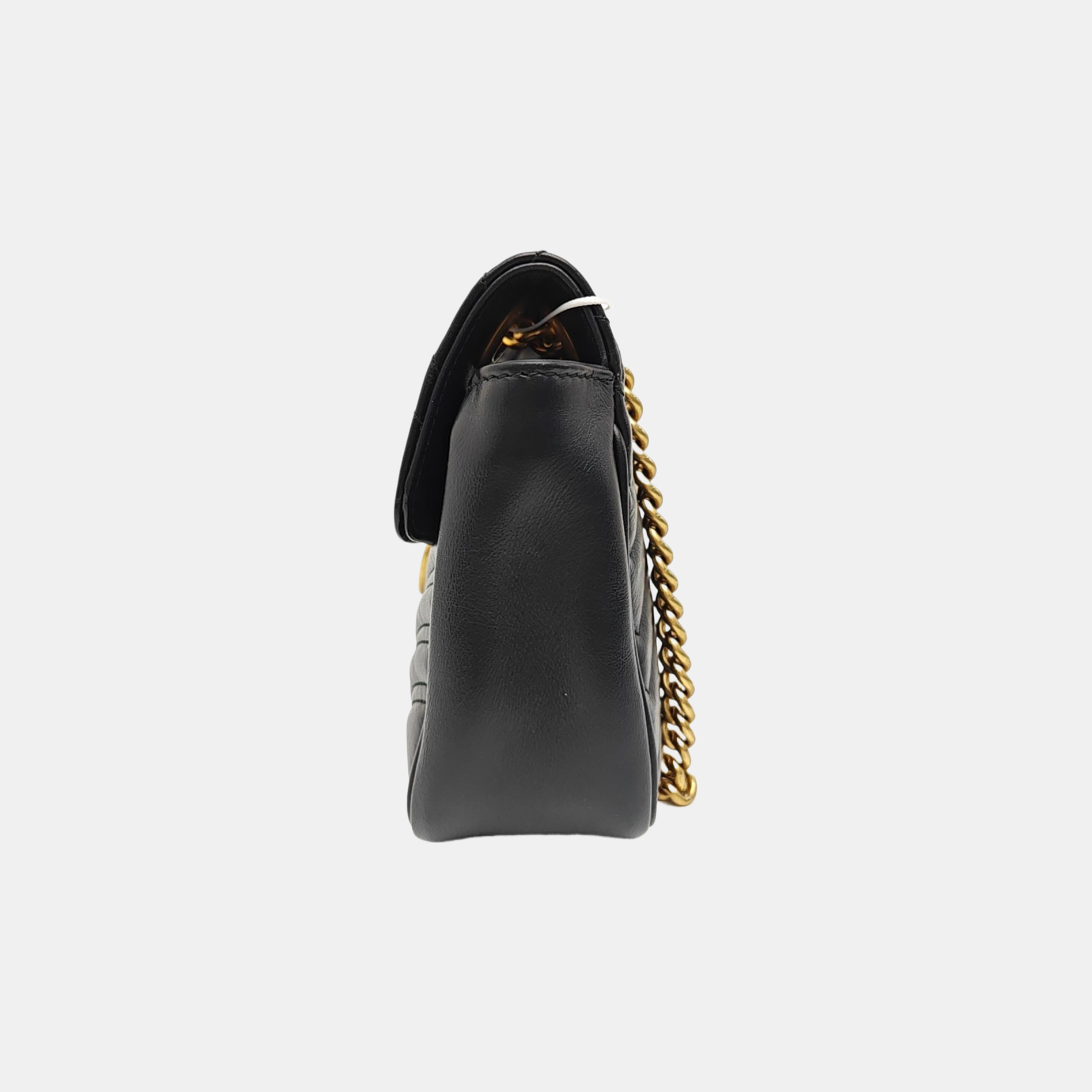 GG Marmont Medium Quilted Calfskin Black