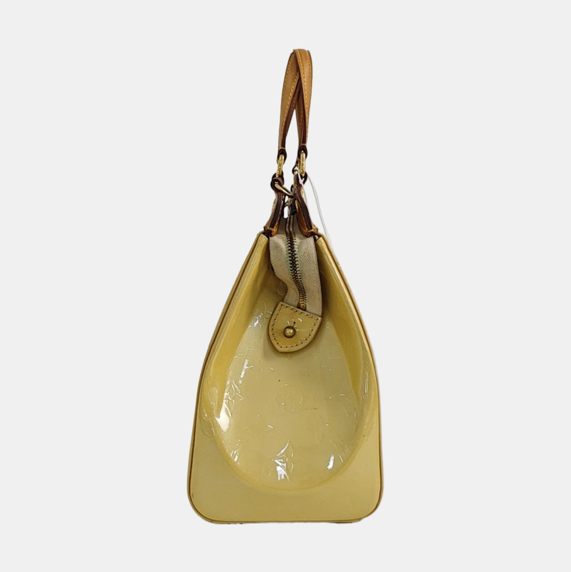BREA MM Monogram Patent Leather Yellow