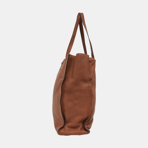 Calfskin Shoulder Bag Brown
