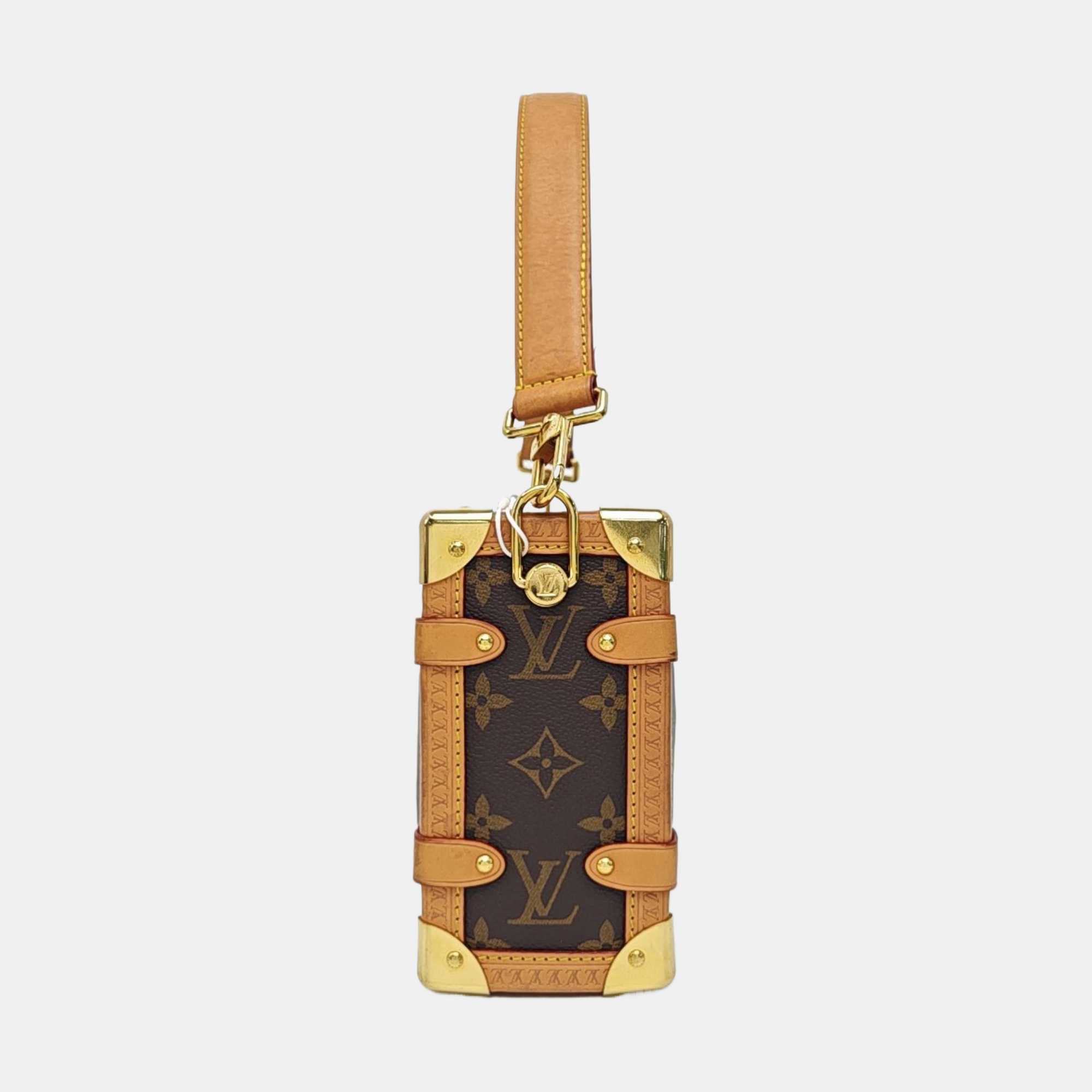 SIDE TRUNK MM Monogram Coated Canvas Brown