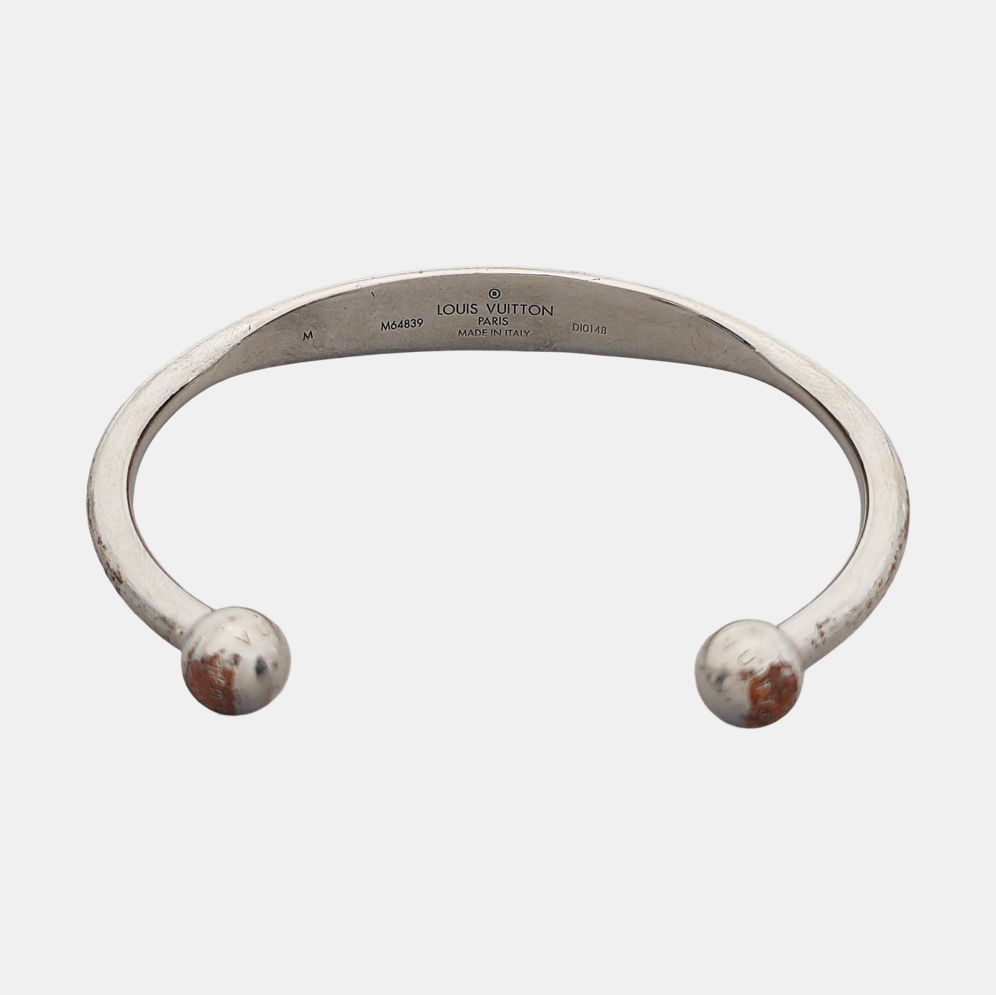 MONOGRAM Metal Silver Bangle
