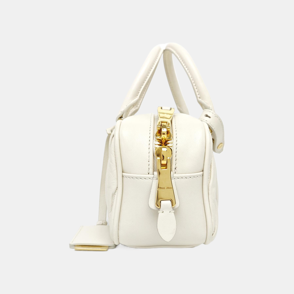 Arcadie Matelassé Lambskin White