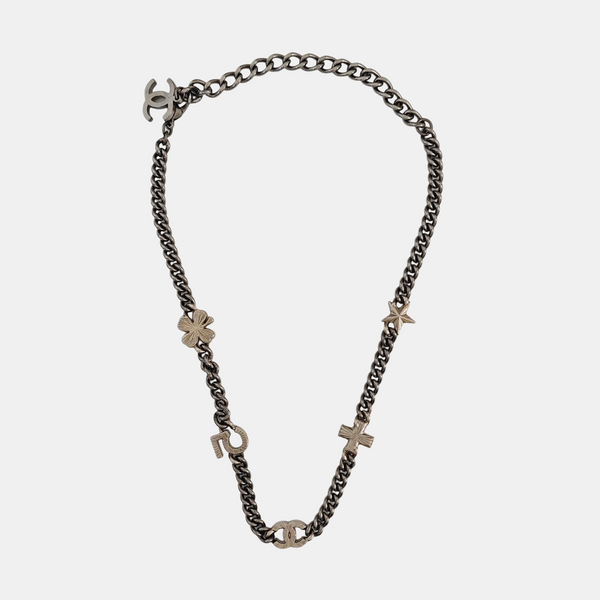 Collar Gris Metalizado