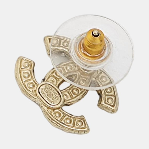 Metal Gold Stud Earrings