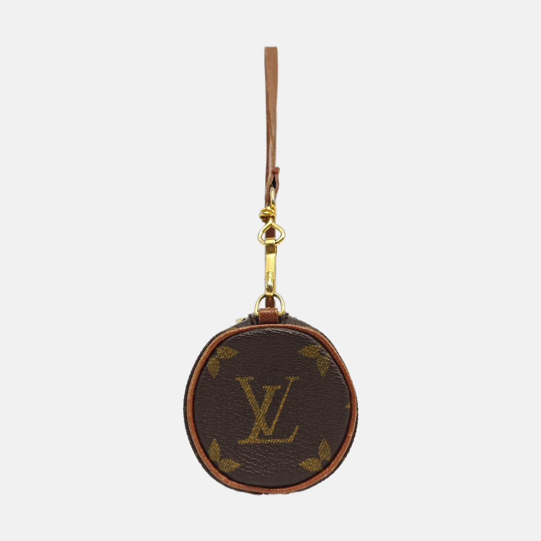 PAPILLON Mini Monogram Coated Canvas Brown