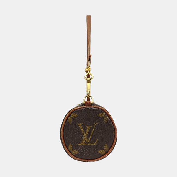 PAPILLON Mini Monogram Coated Canvas Brown