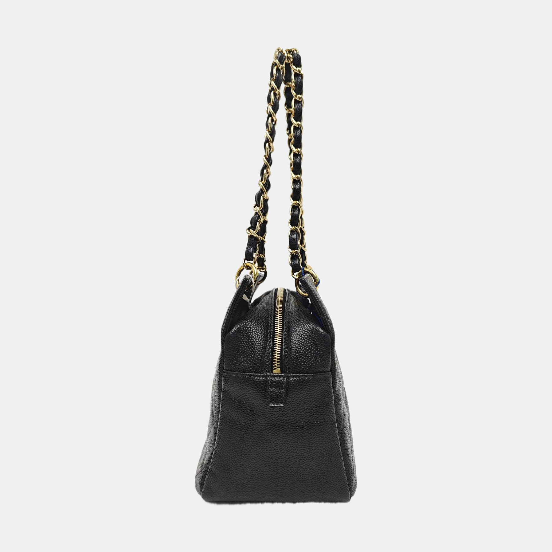 CHANEL PETITE Quilted Grained Calfskin Black
