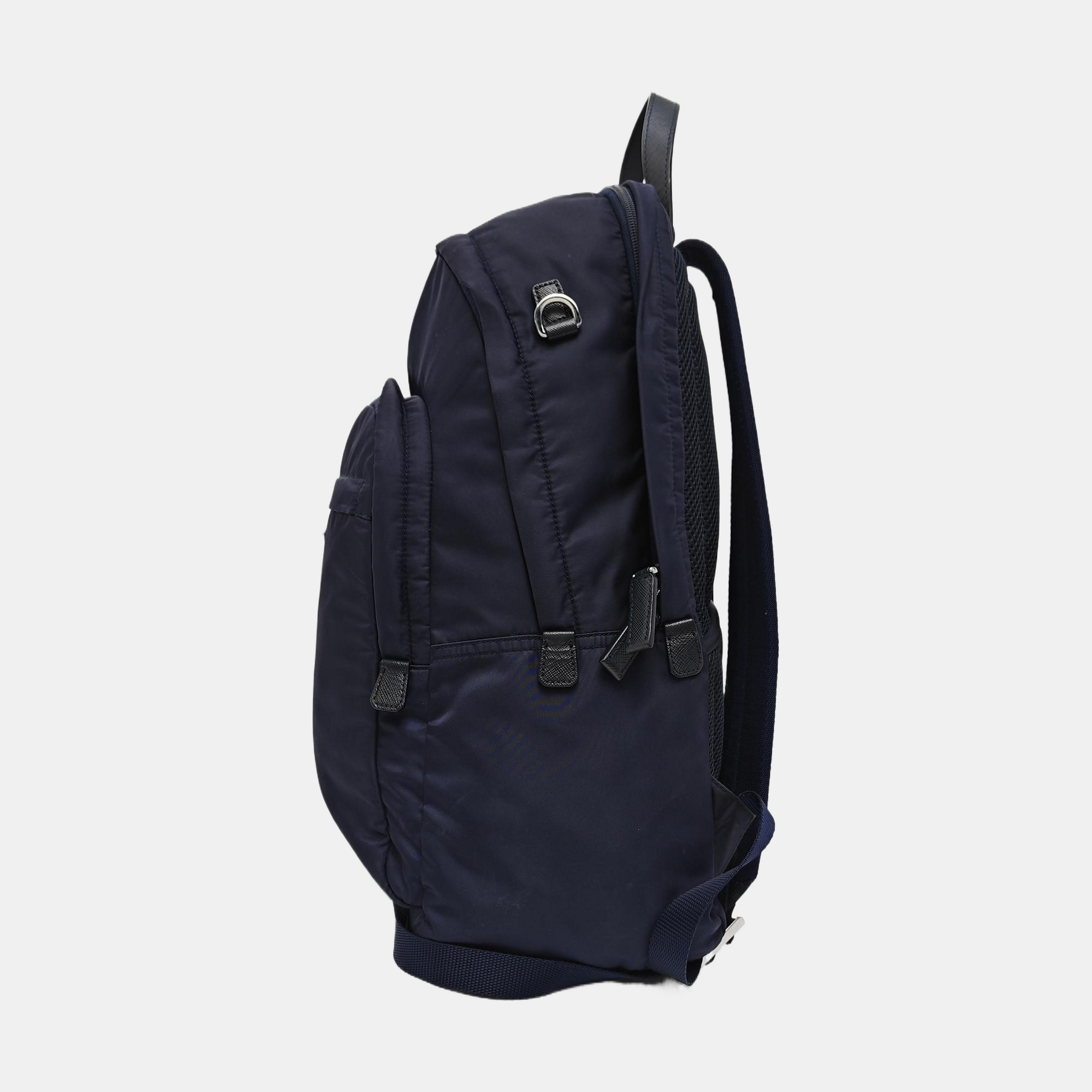Nylon Backpack Blue