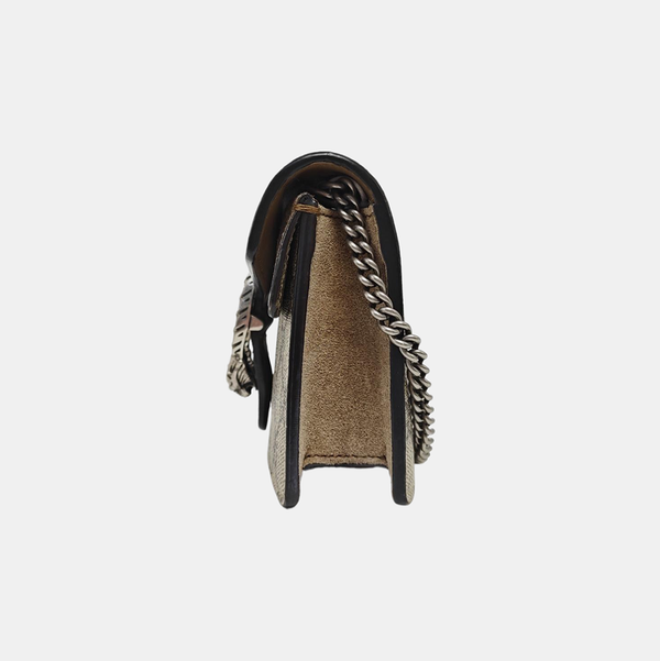 Dionysus Super Mini Monogram Coated Canvas Beige