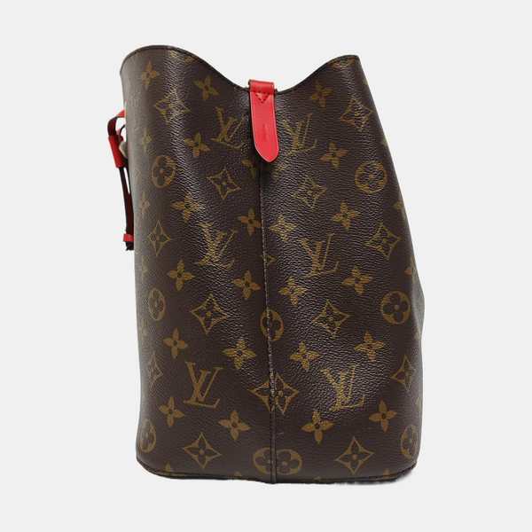 NÉONOÉ MM Monogram Coated Canvas Brown