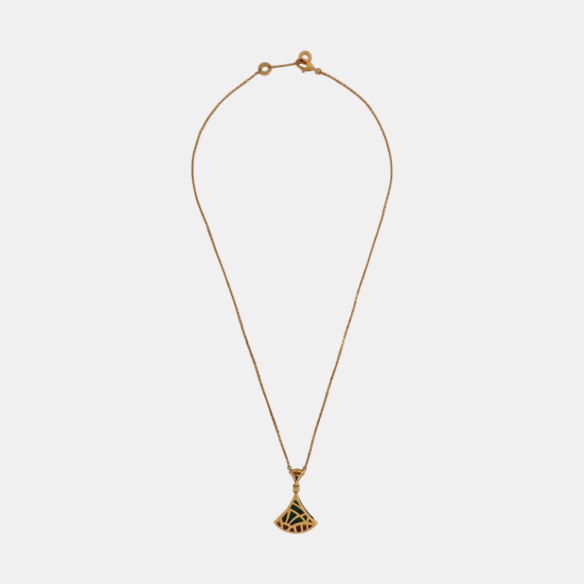 DIVAS' DREAM 18k Rose Gold Green Necklace