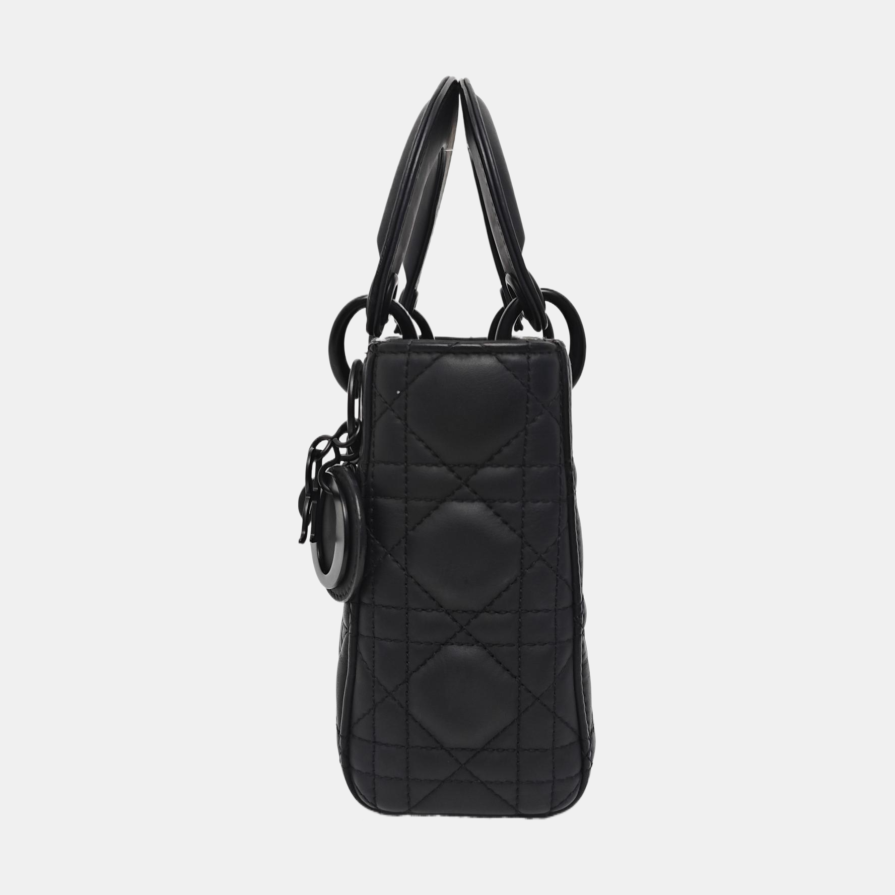 Lady Dior Mini Cannage Lambskin Black