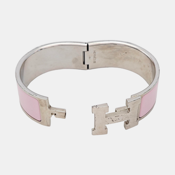 Clic Clac H Metal Silver Bangle
