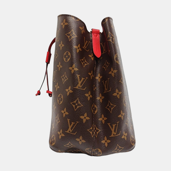 NÉONOÉ MM Lona Revestida Monogram Marrón