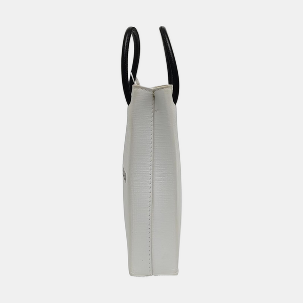 Shopping Bag Calfskin White