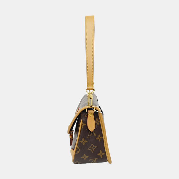 DIANE Monogram Coated Canvas Brown
