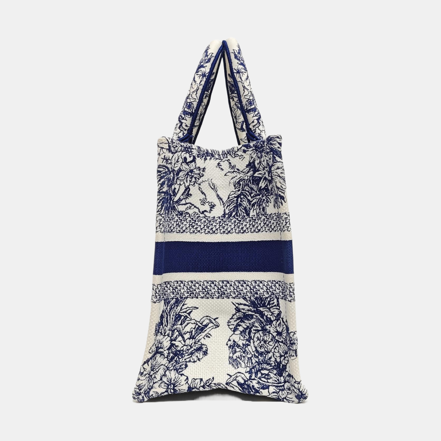 Book Tote Small Canvas White