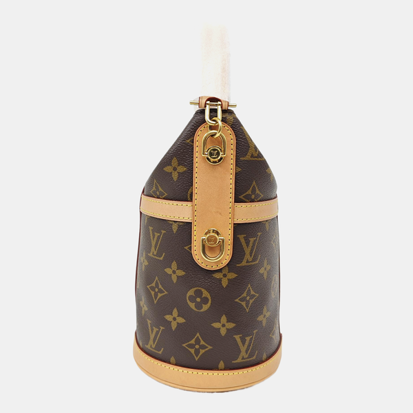 DUFFLE Monogram Coated Canvas Brown