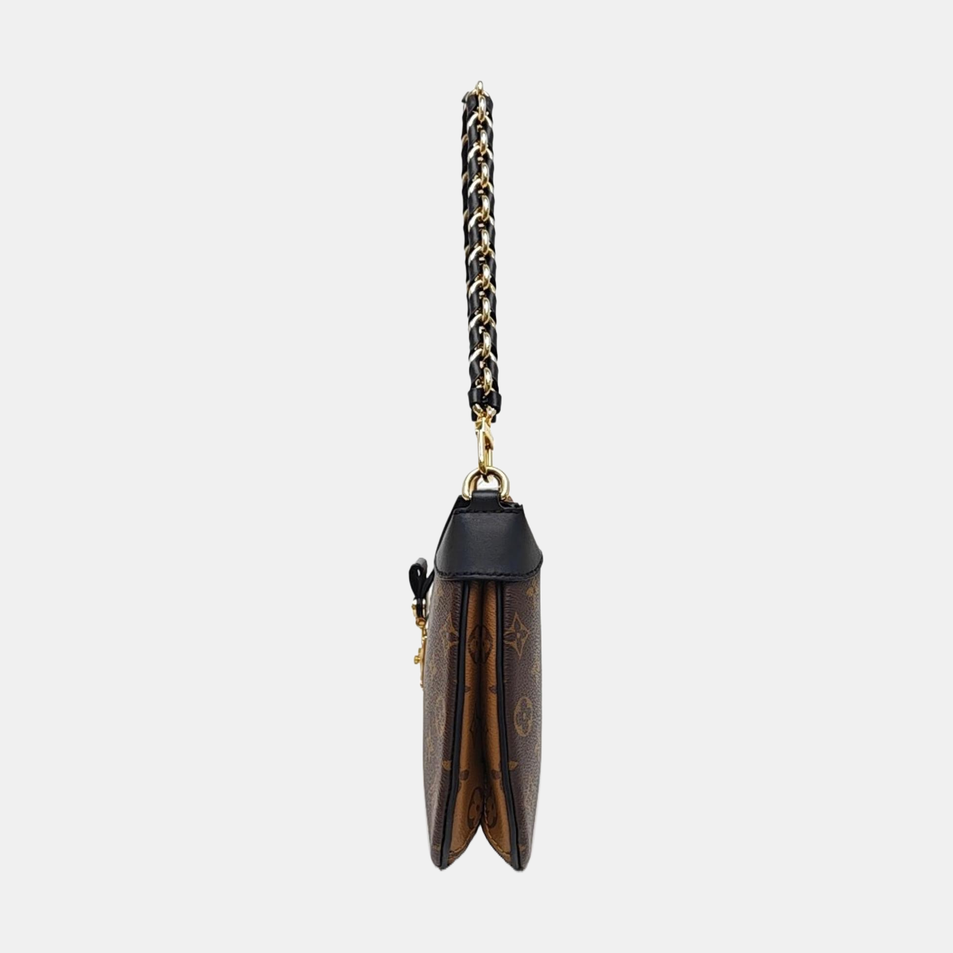 TWINNY Monogram Coated Canvas Brown