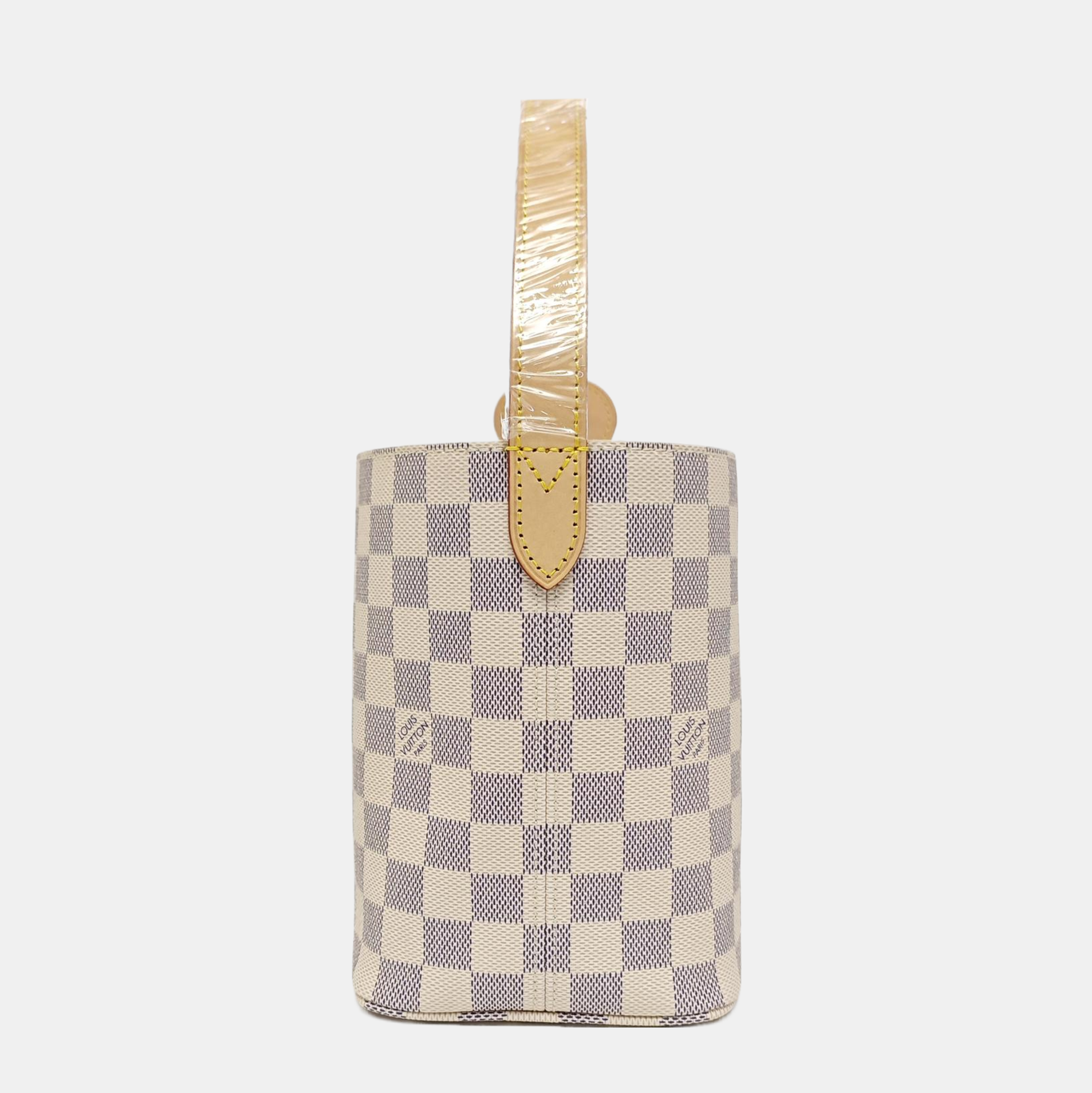 ALL IN PM Damier Azur Coated Canvas White