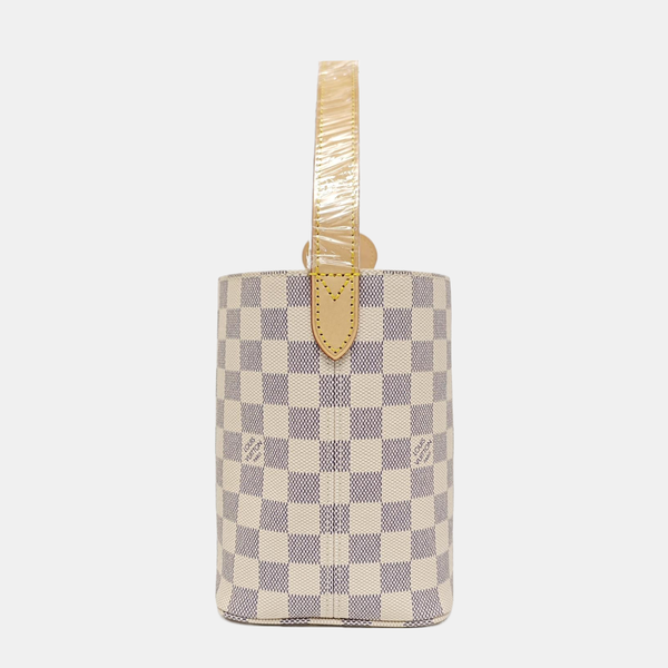 ALL IN PM Damier Azur Coated Canvas White