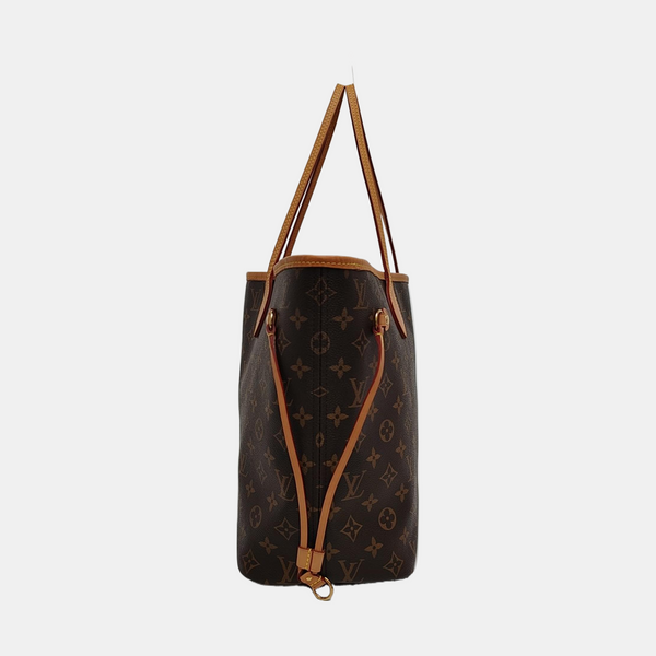 NEVERFULL MM Monogram Coated Canvas Brown