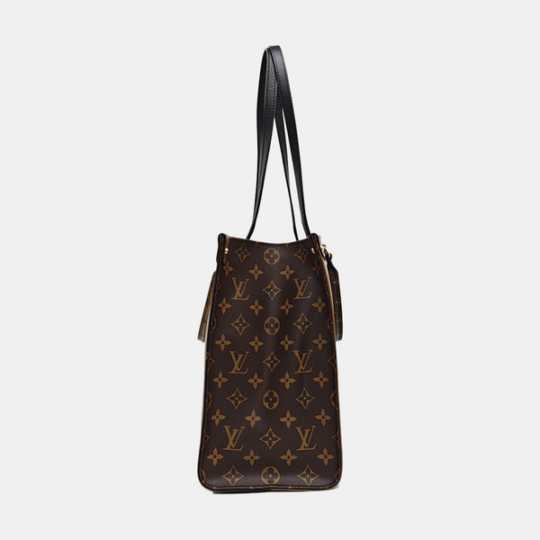 ONTHEGO MM Monogram Coated Canvas Brown
