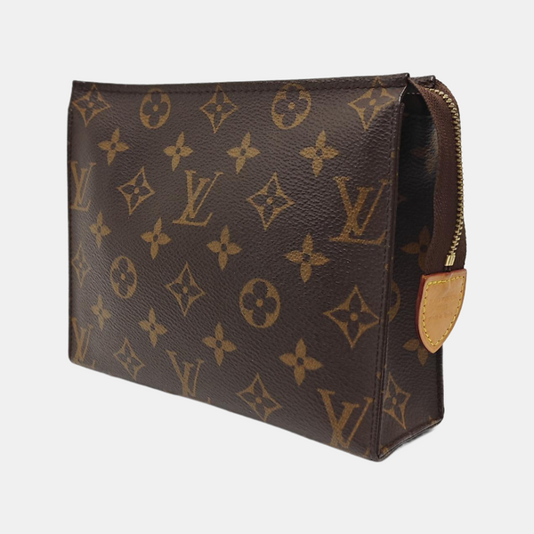 TOILET POCKET 19 Monogram Coated Canvas Brown