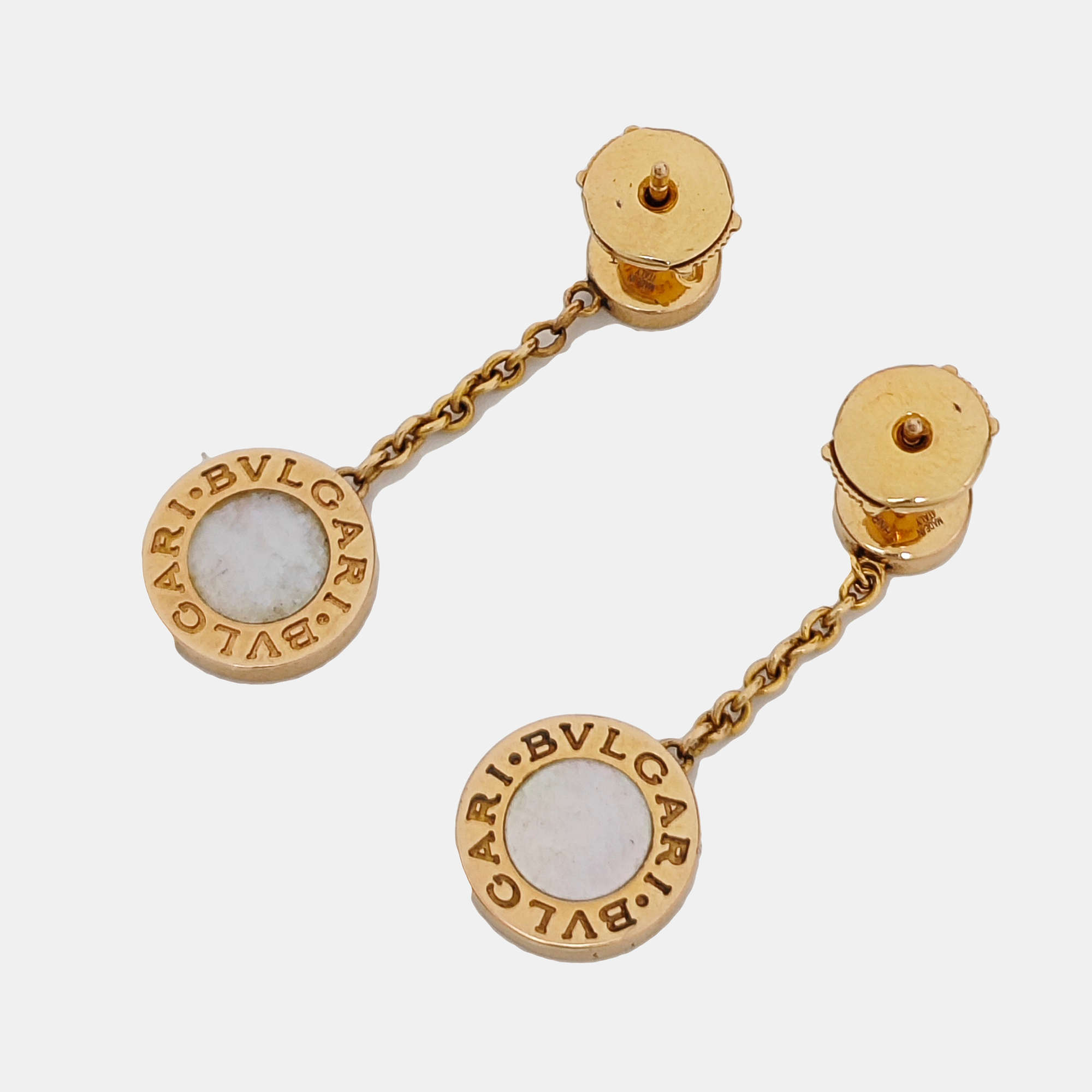 BVLGARI BVLGARI 18k Rose Gold Stud Earrings