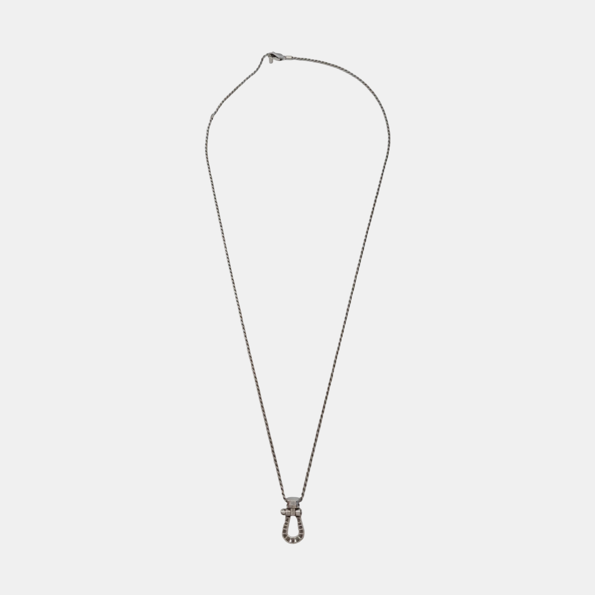 Force 10 18k White Gold Silver Necklace