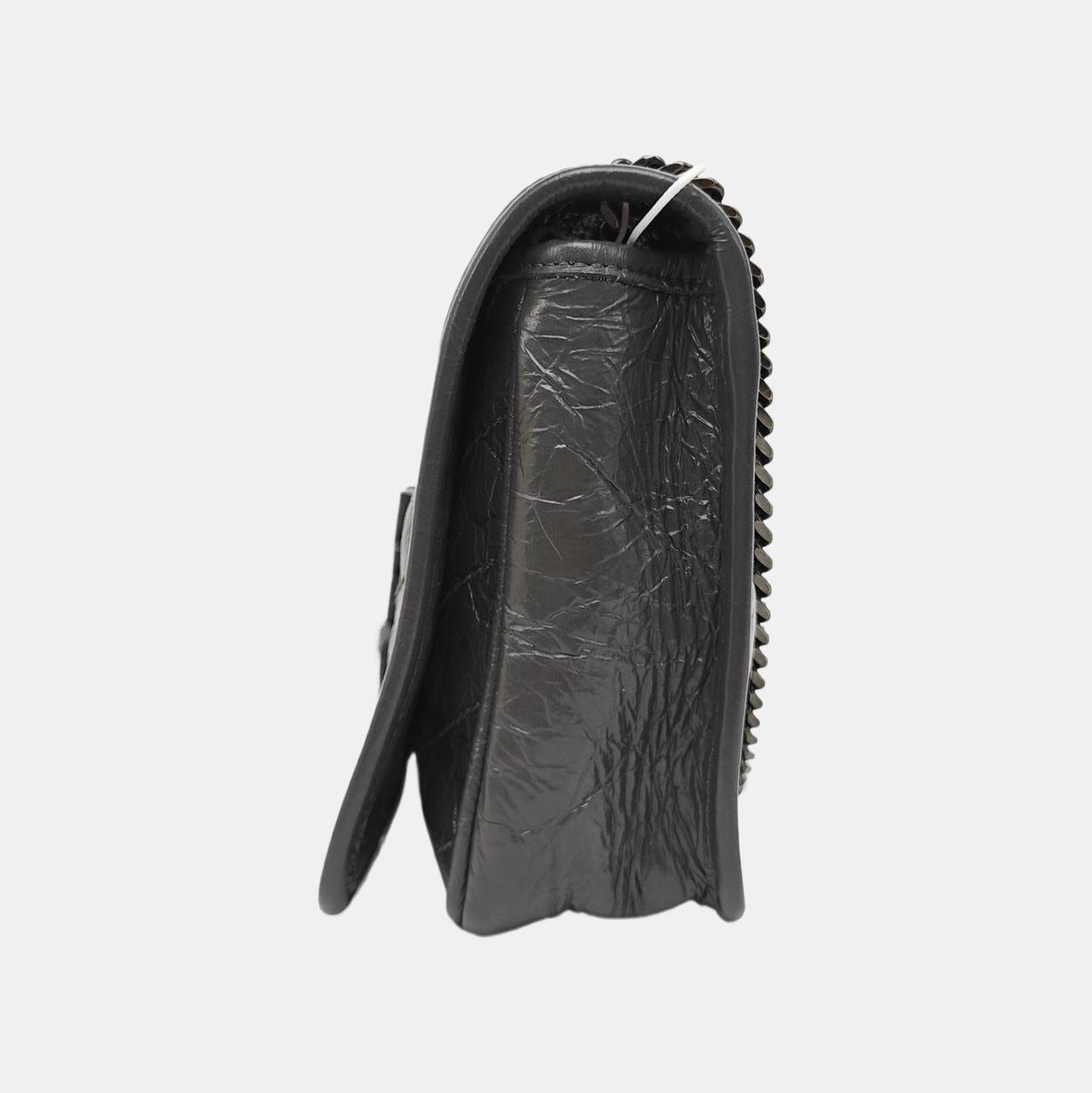 NIKI Mini Chevron Calfskin Gray
