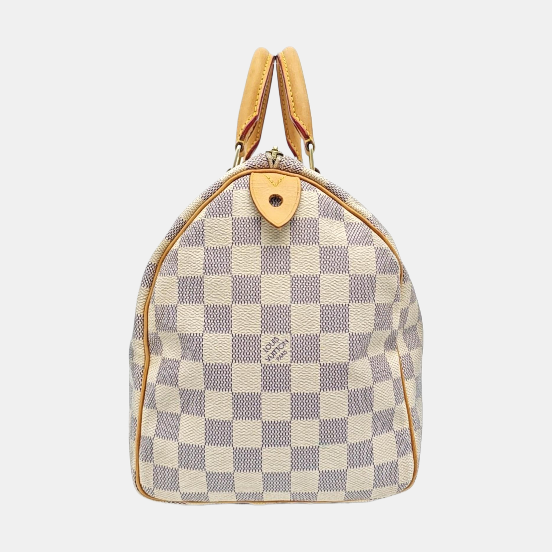 SPEEDY 30 Damier Azur Coated Canvas White