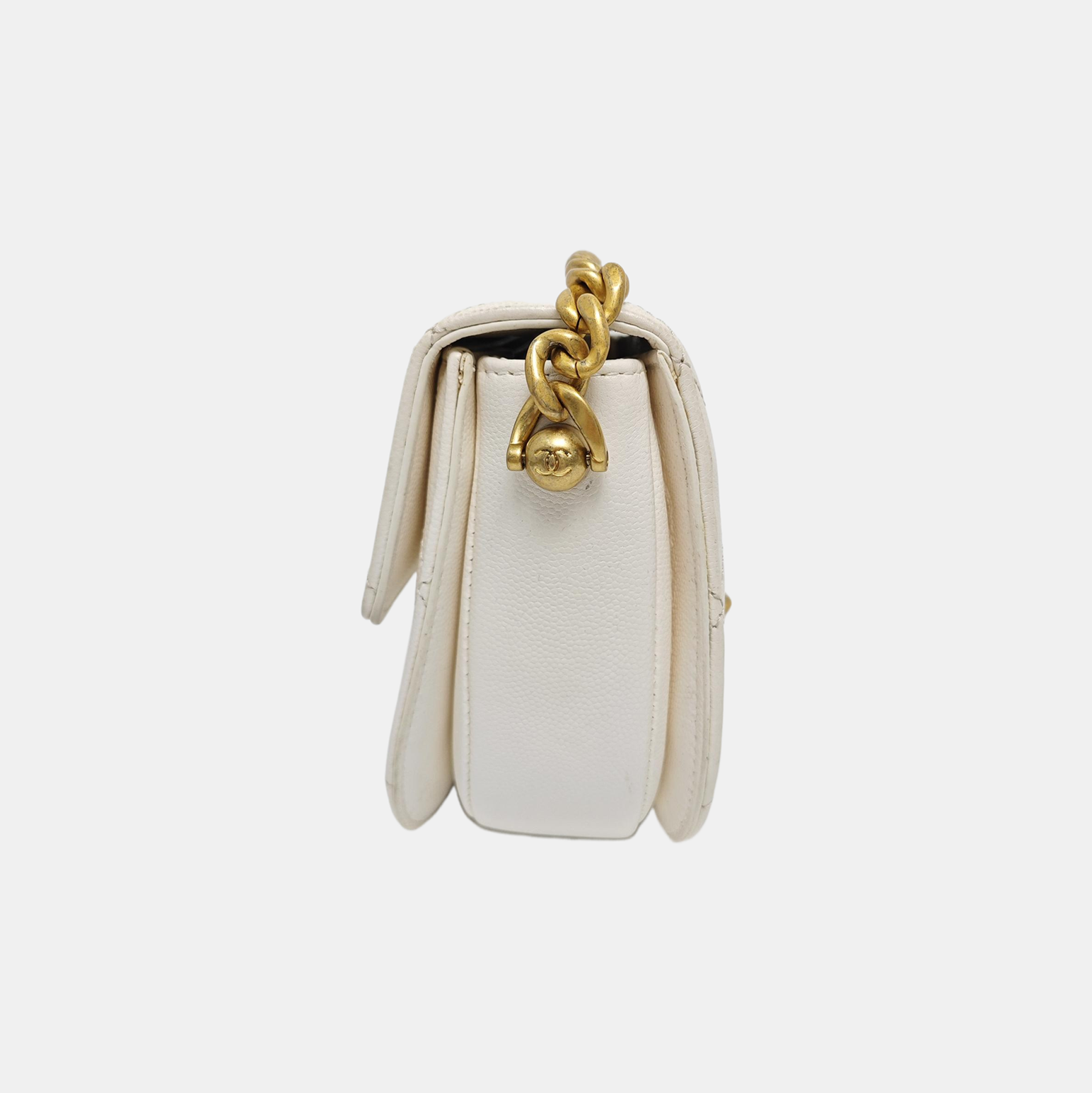 Quilted Calfskin White