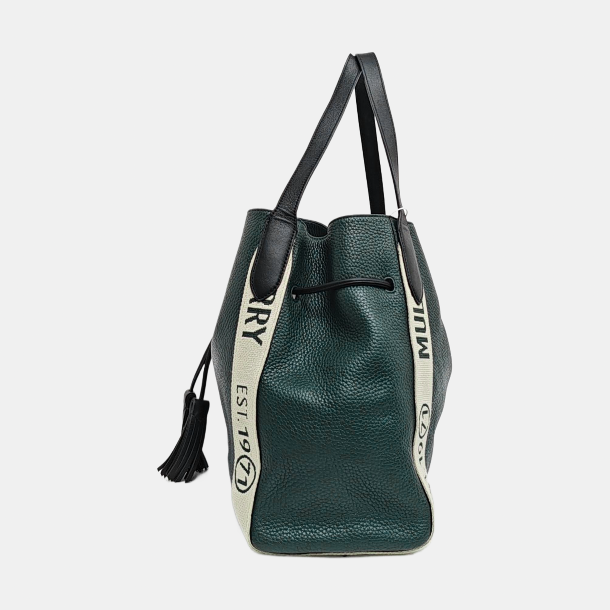 Calfskin Top Handle Bag Green