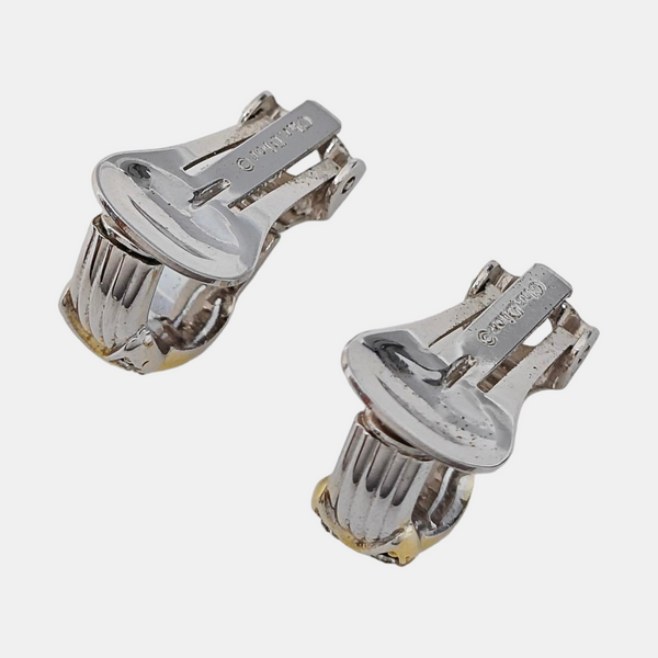 Metal Silver Clip On Earrings