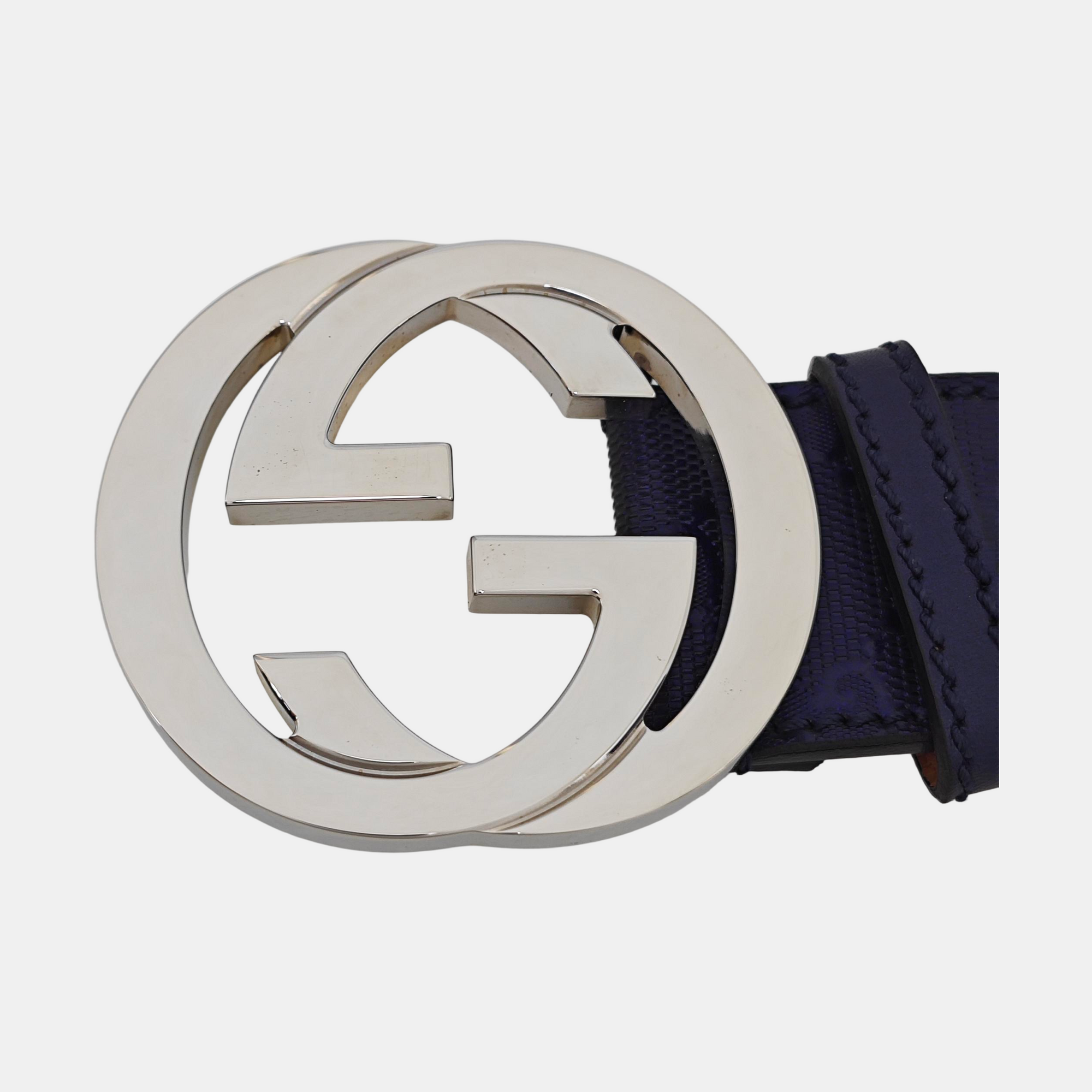Leather Belt Purple