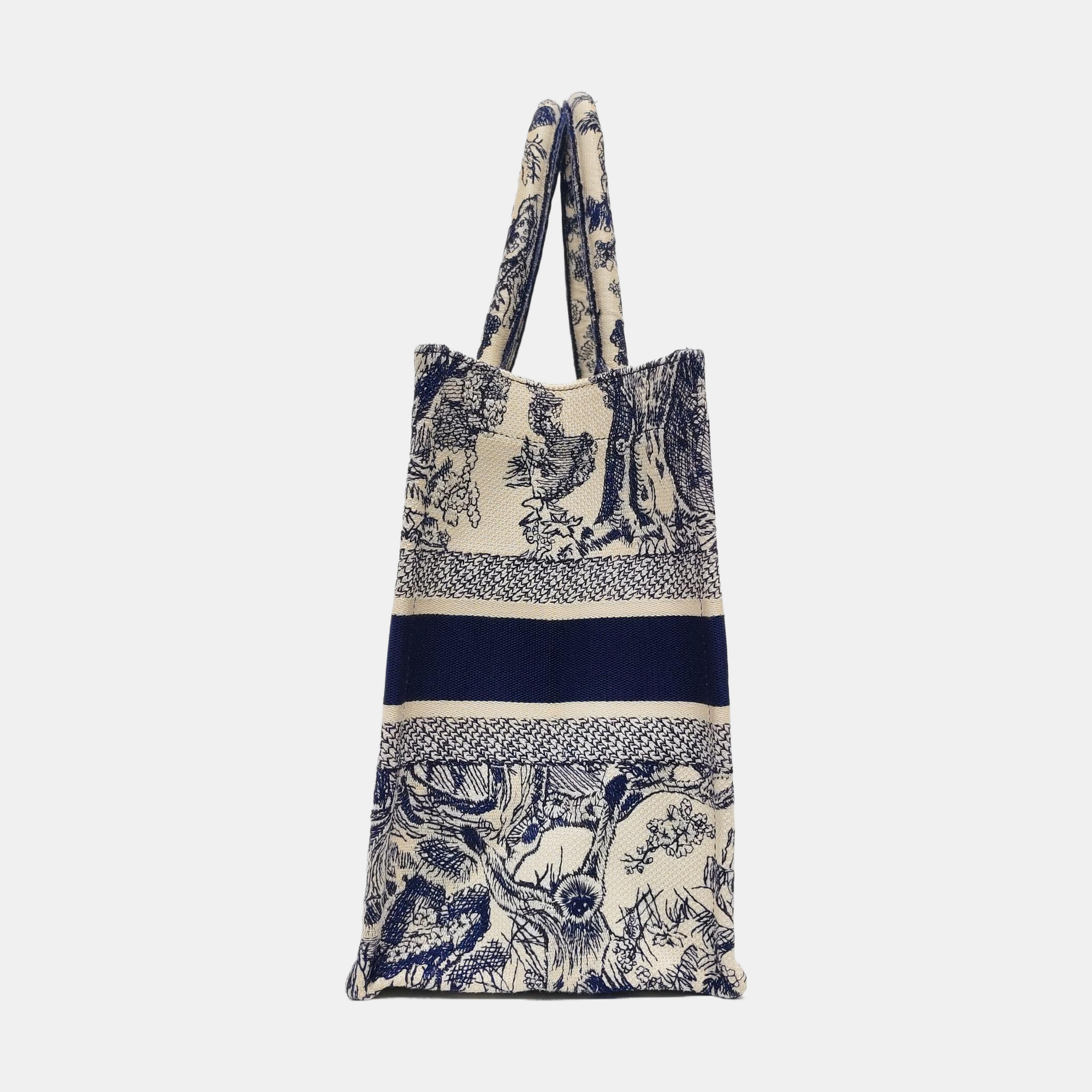 Authenticated pre-owned  Book Tote Medium Canvas Blue - Tote Bag at Looply