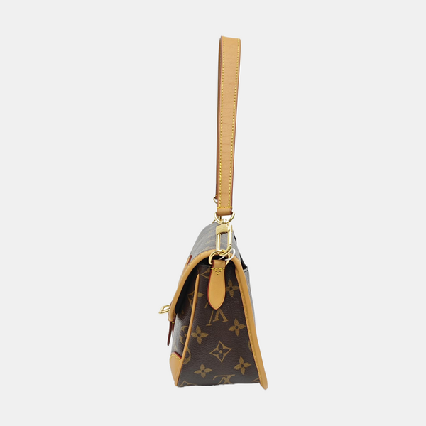 DIANE Monogram Coated Canvas Brown