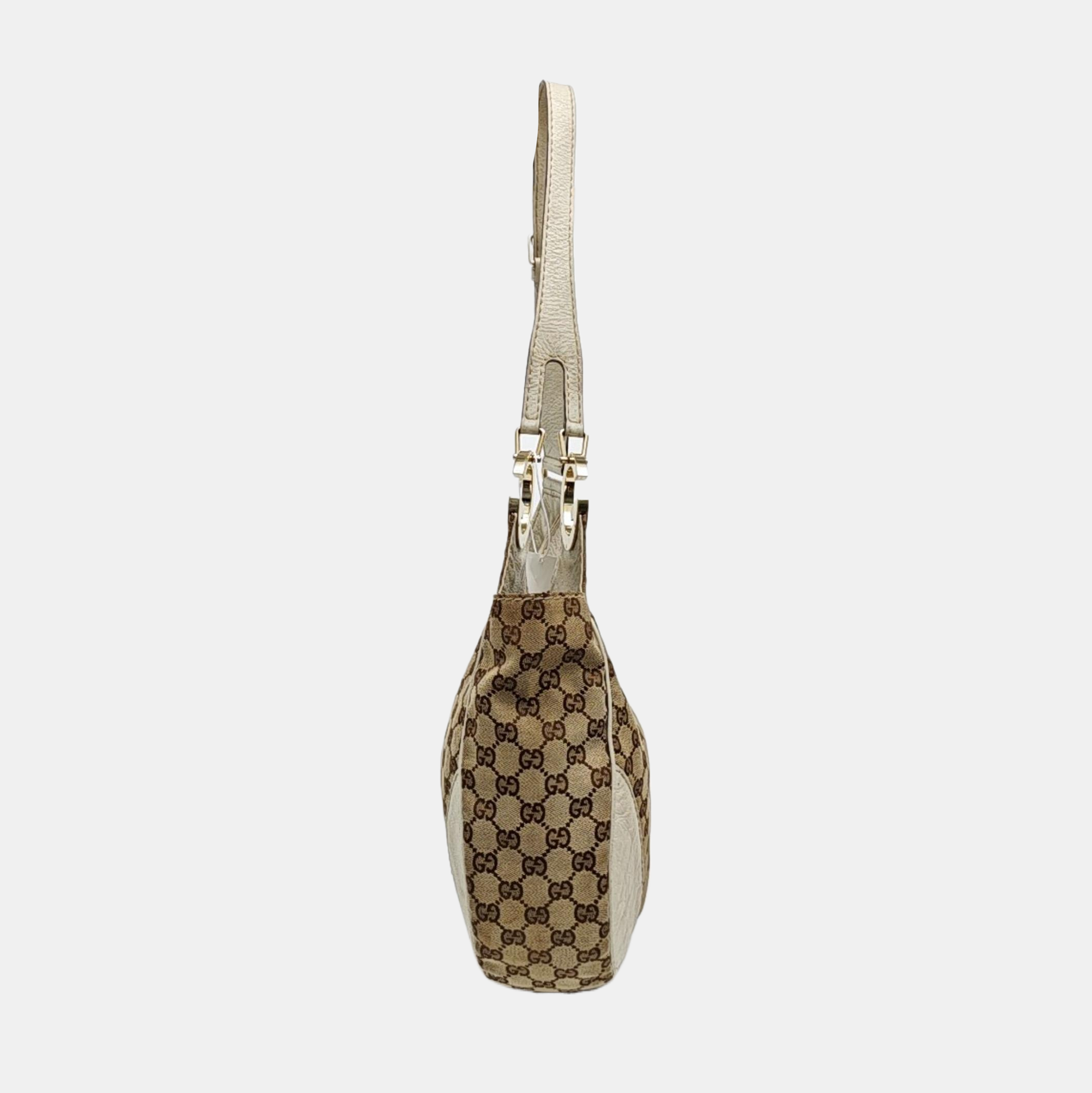 Monogram Canvas Shoulder Bag Beige